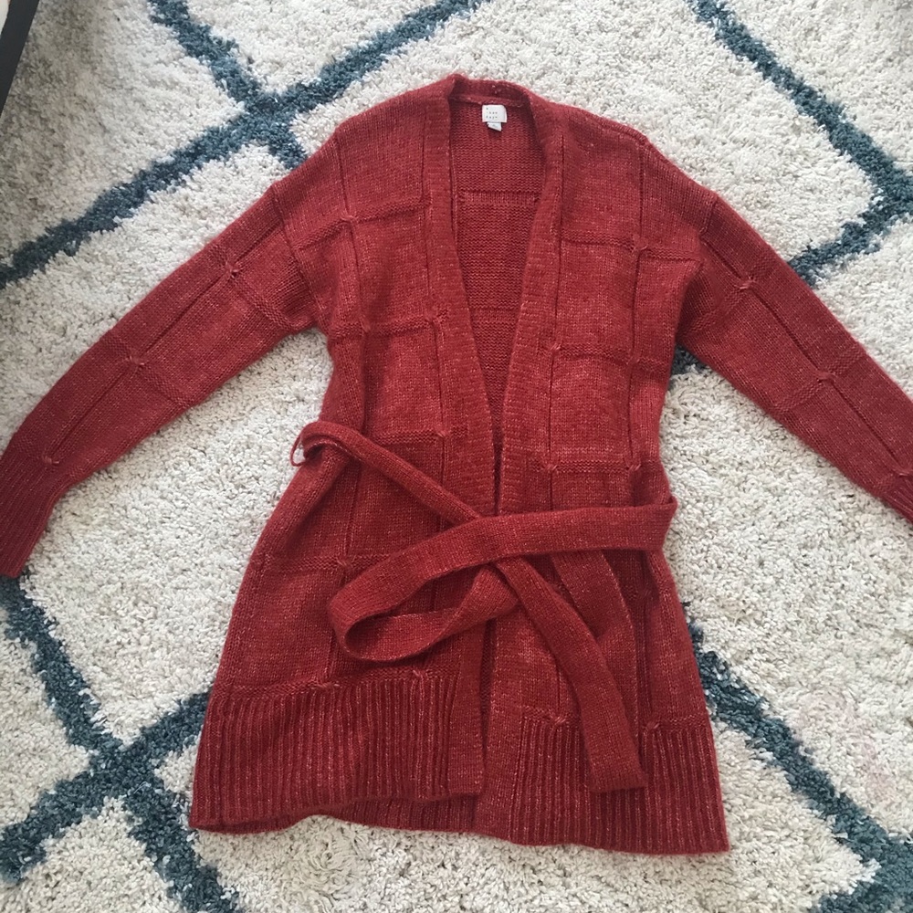 Target red cardigan